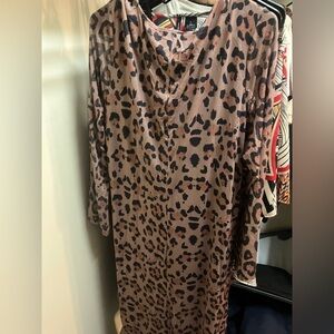 Long SHEIN Animal Print Dress